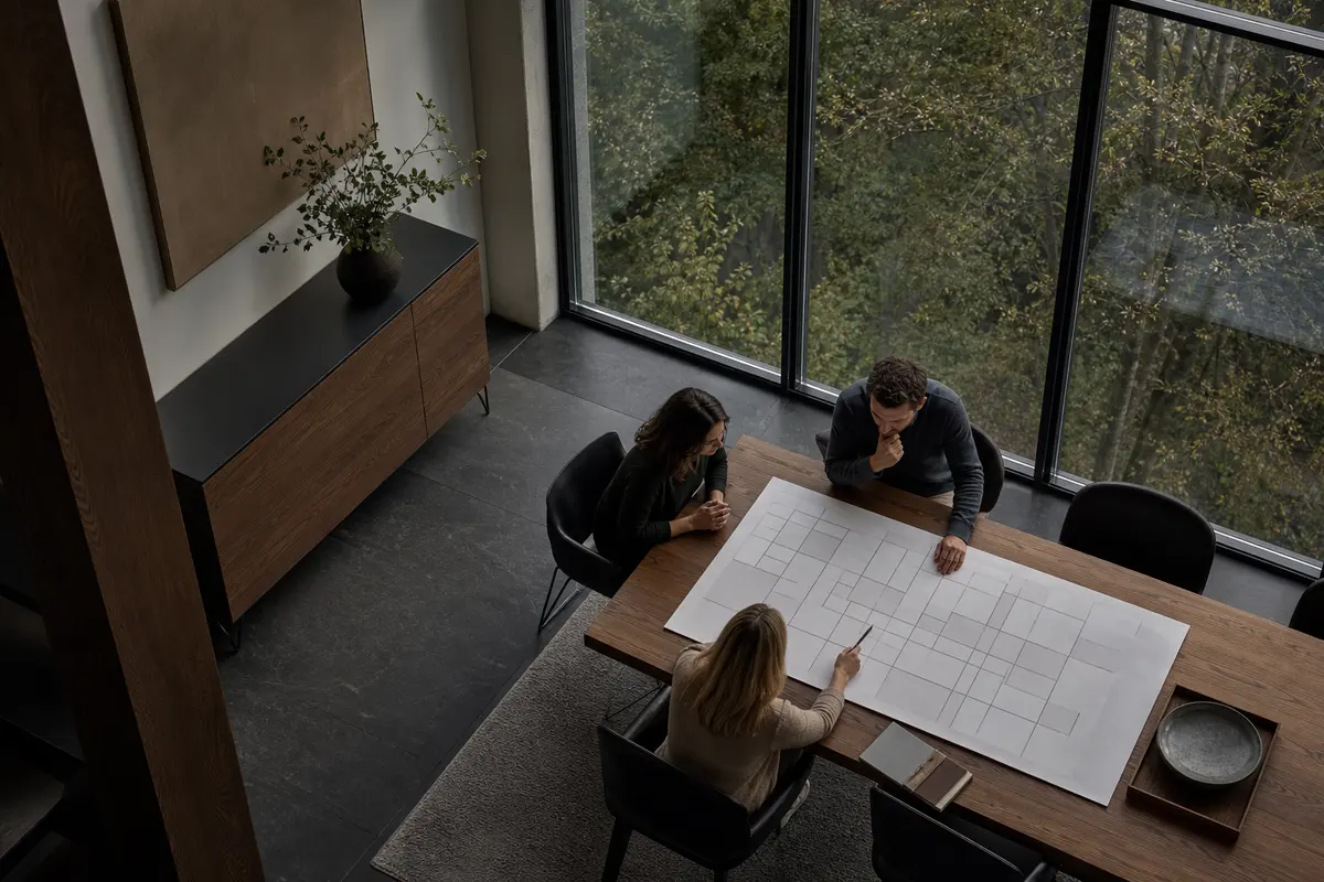 Editorial marketing planning scene for Legal News in Honeygo, Maryland