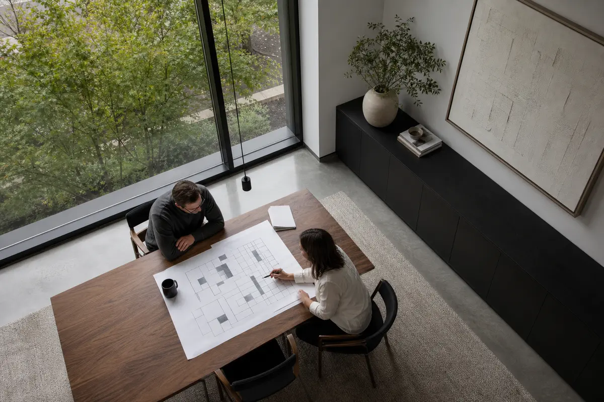 Editorial marketing planning scene for Programmatic SEO in Kemp Mill, Maryland