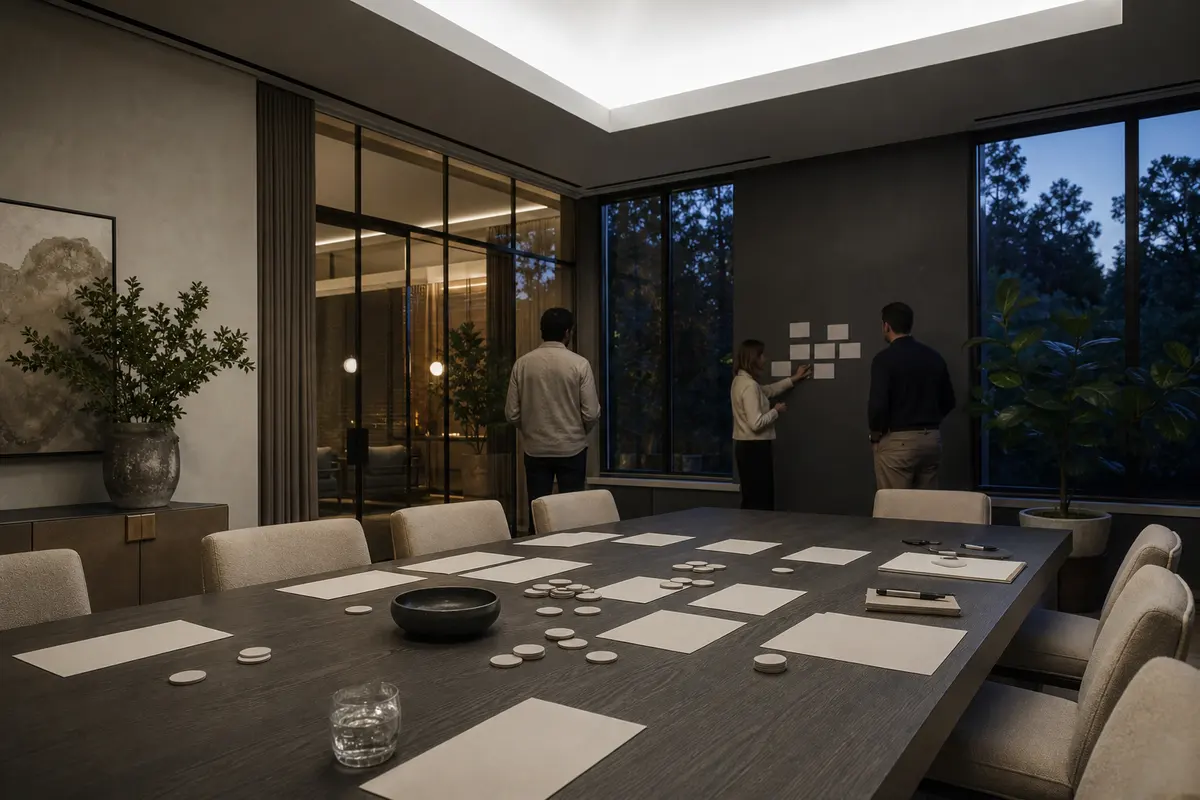 Editorial platform planning scene for ROI Dashboard in La Plata, Maryland