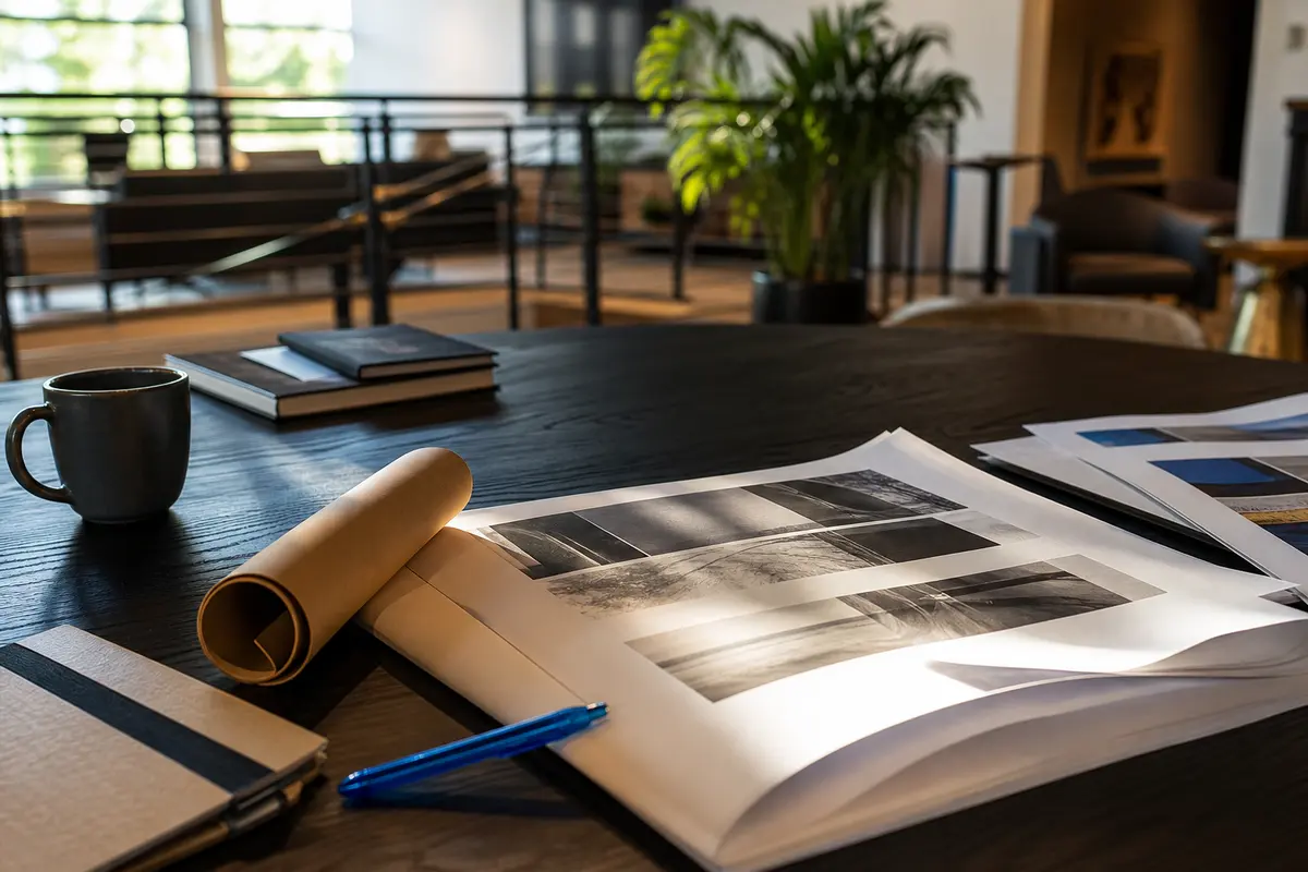 Editorial marketing planning scene for Lutherville, Maryland