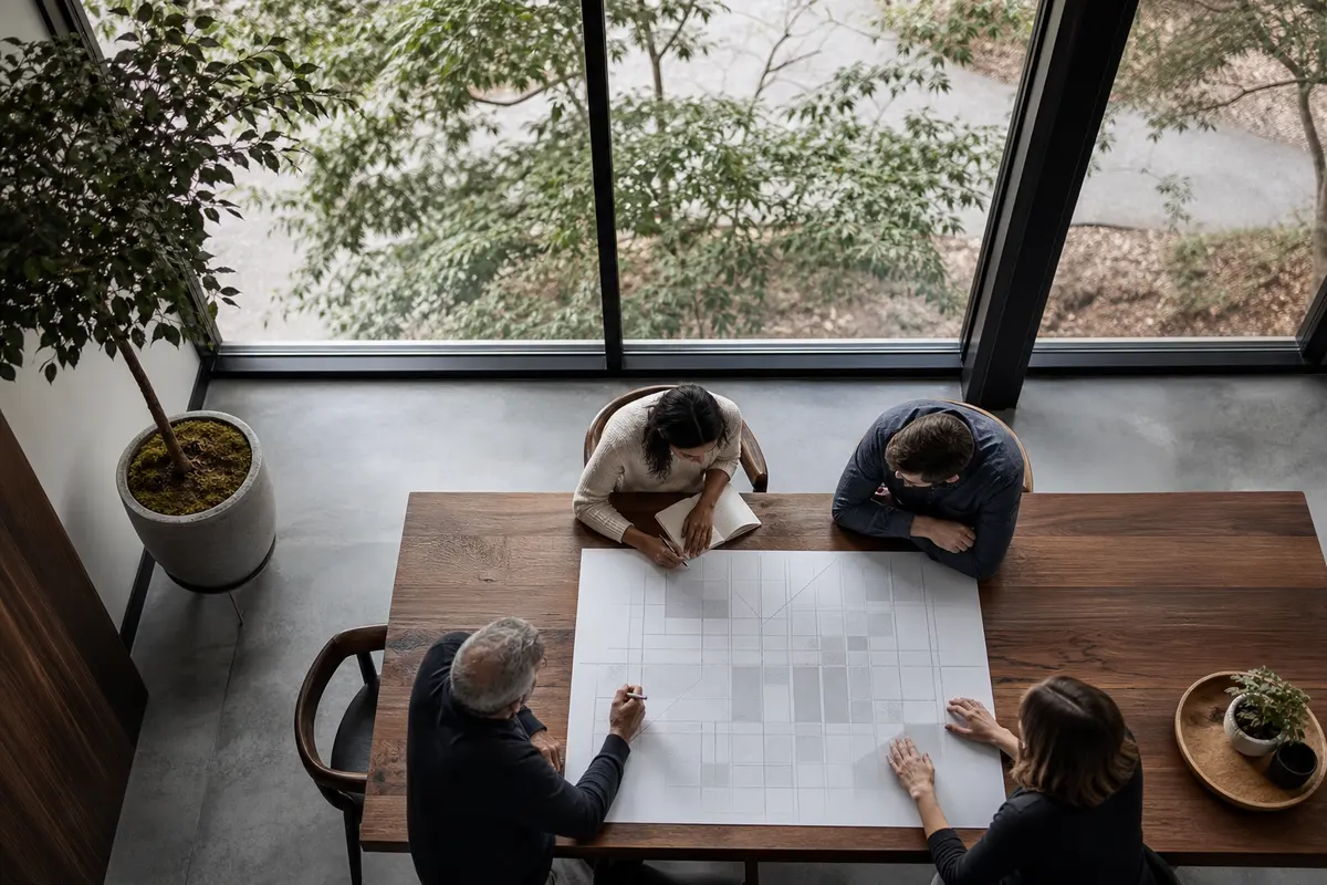 Editorial marketing planning scene for Programmatic SEO in Middle River, Maryland