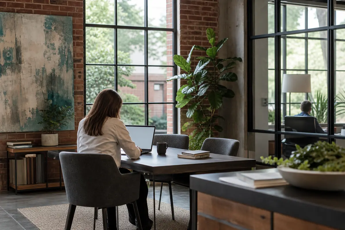 Editorial marketing planning scene for Montgomery Village, Maryland