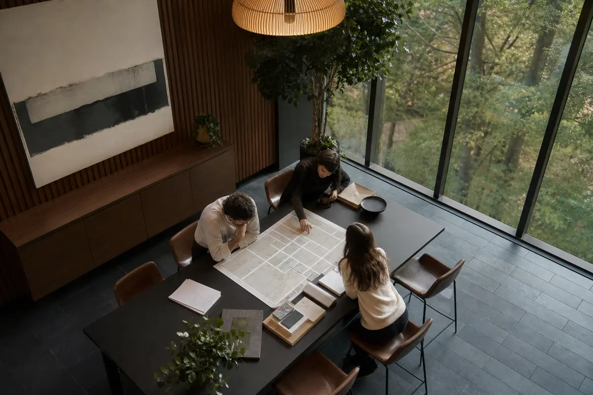 Editorial marketing planning scene for Legal News in North Laurel, Maryland