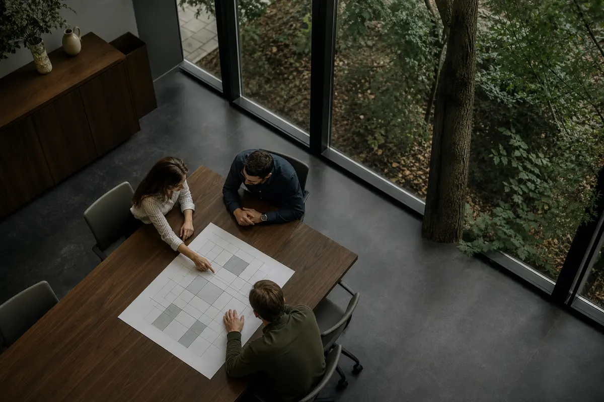 Editorial marketing planning scene for Olney, Maryland