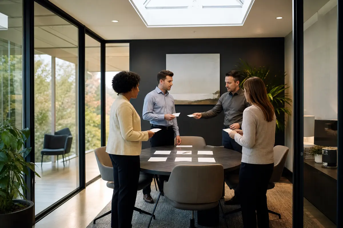 Editorial intake planning scene for AI Answering in Oxon Hill, Maryland