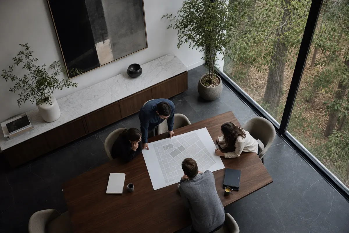 Editorial marketing planning scene for Riverdale Park, Maryland