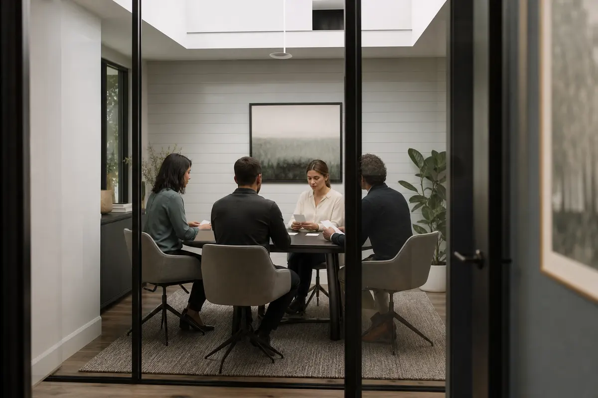 Editorial intake planning scene for Automation in Robinwood, Maryland