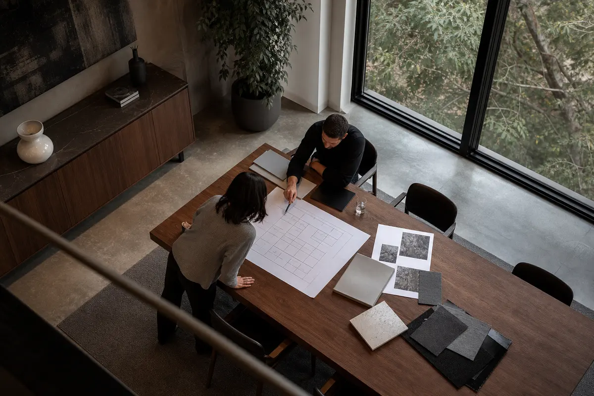 Editorial marketing planning scene for Programmatic SEO in Rosaryville, Maryland