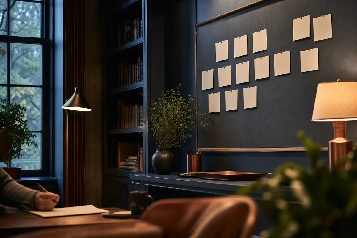 Editorial marketing planning scene for South Kensington, Maryland