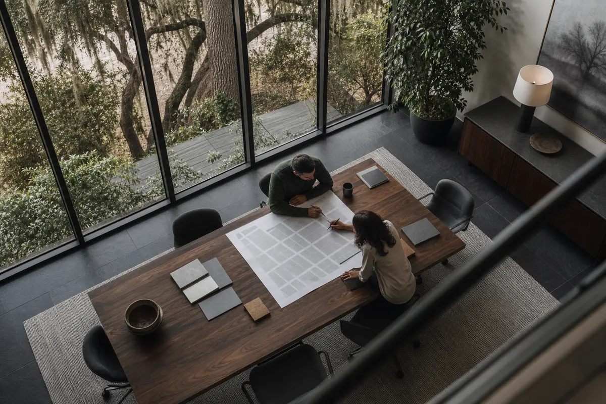 Editorial marketing planning scene for Stevensville, Maryland