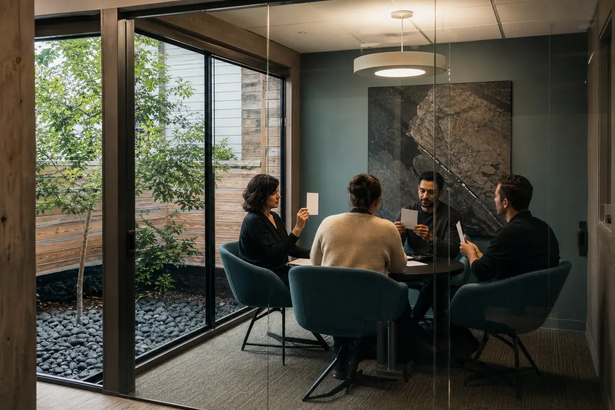 Editorial intake planning scene for Automation in Takoma Park, Maryland