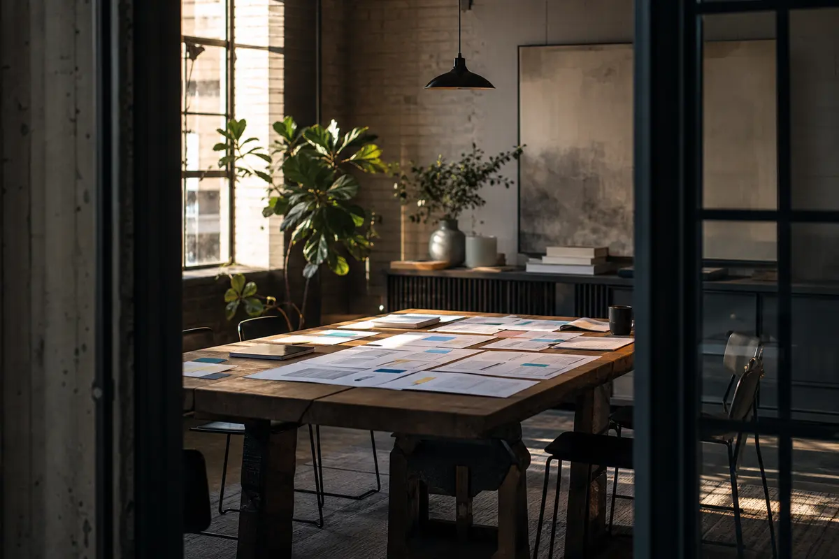 Editorial marketing planning scene for Legal News in Takoma Park, Maryland