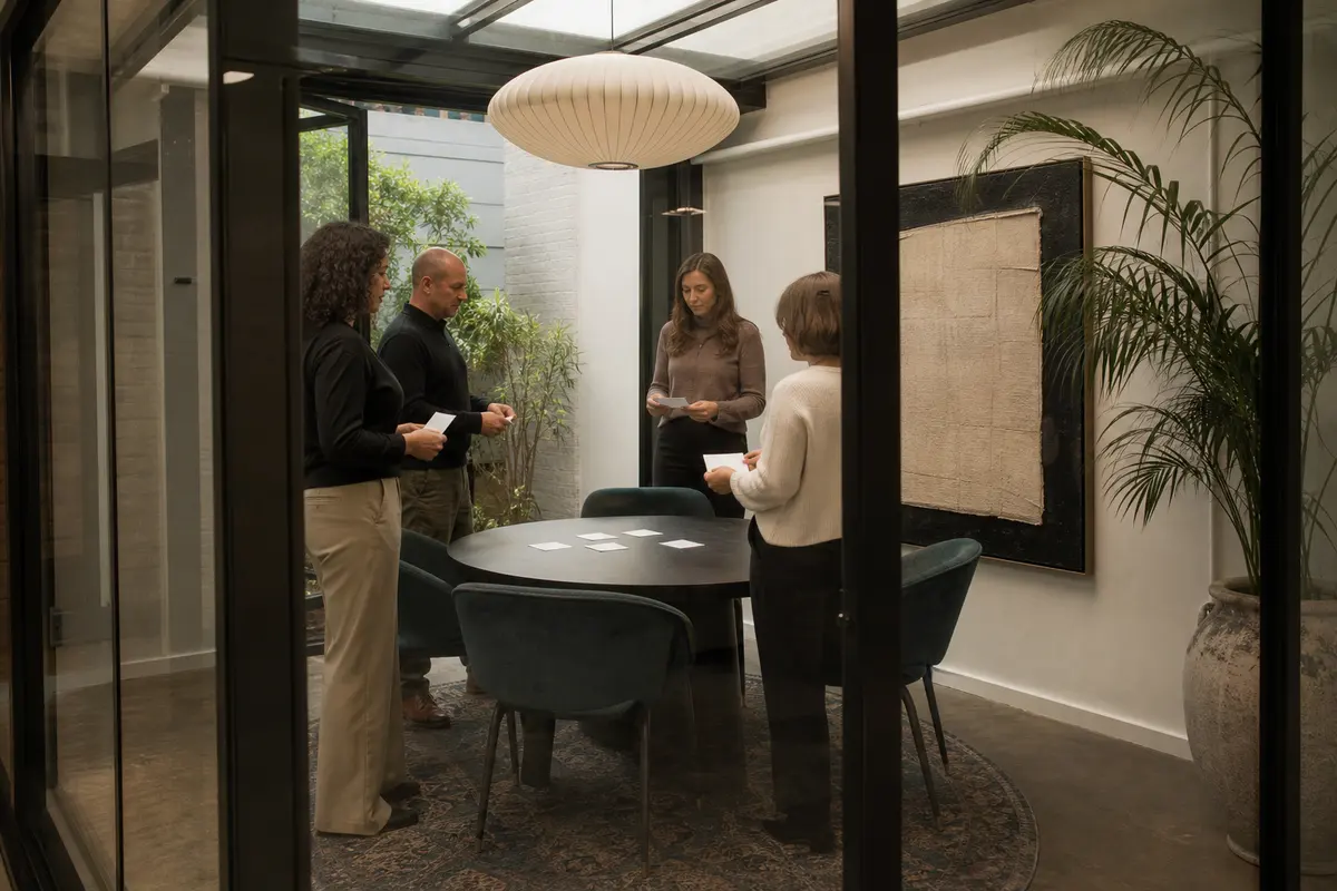 Editorial intake planning scene for AI Answering in White Marsh, Maryland