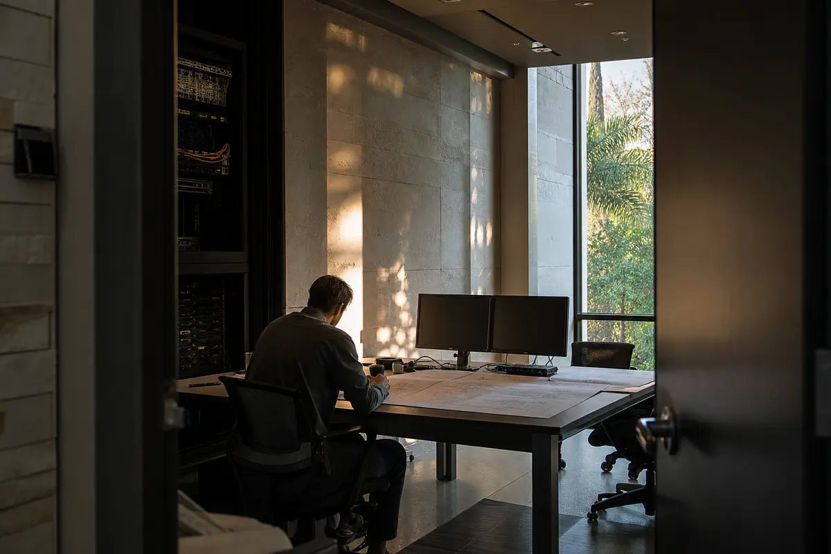 Editorial platform planning scene for Dedicated Hosting in Bourne, Massachusetts