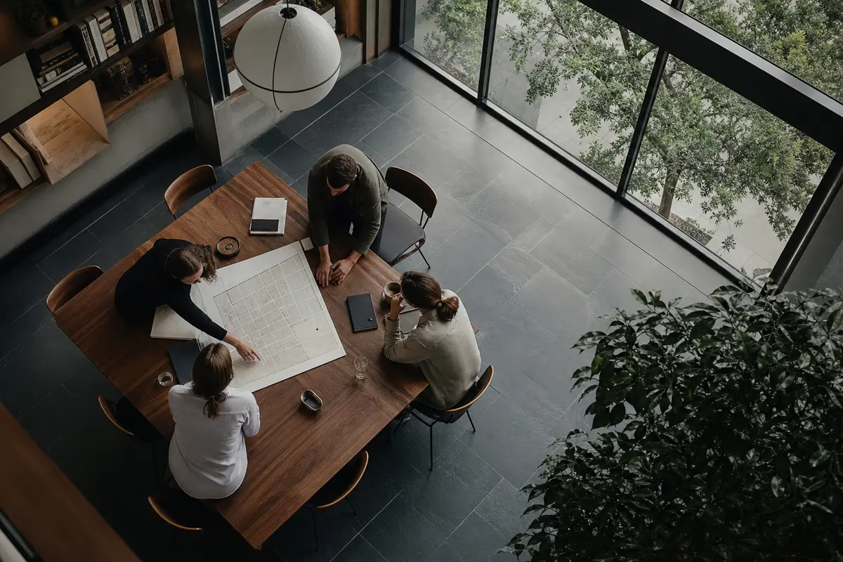 Editorial marketing planning scene for Fairhaven, Massachusetts