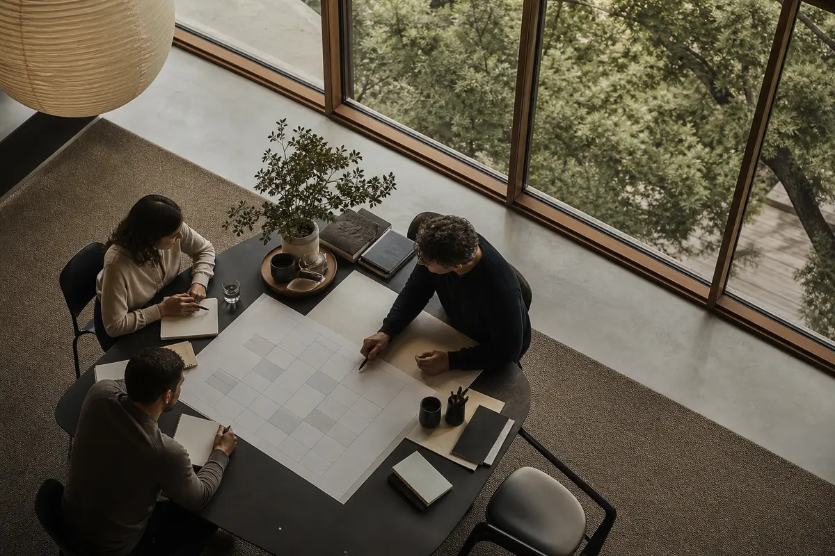 Editorial marketing planning scene for Georgetown, Massachusetts