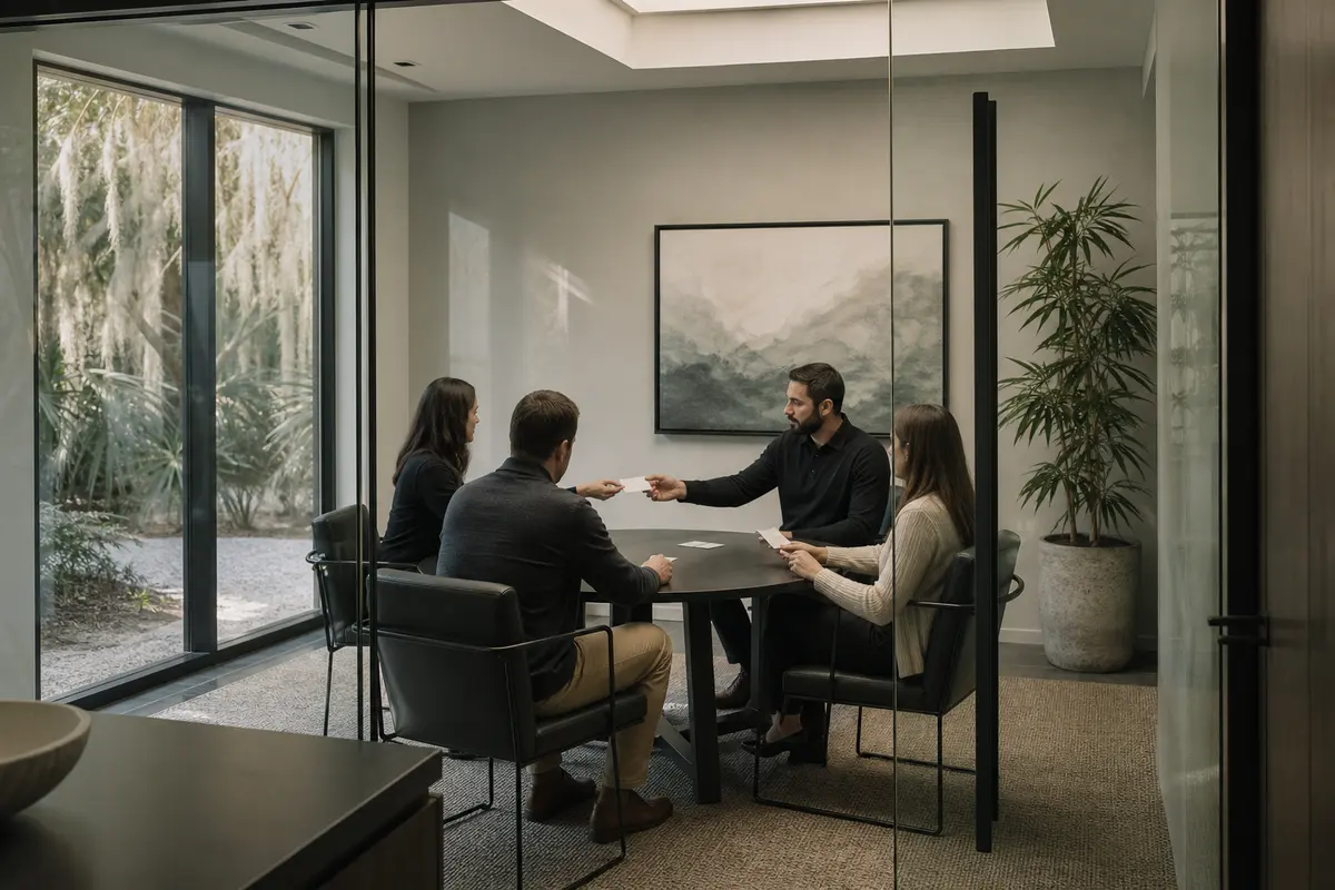 Editorial intake planning scene for Intake Coach in Deerfield, Massachusetts