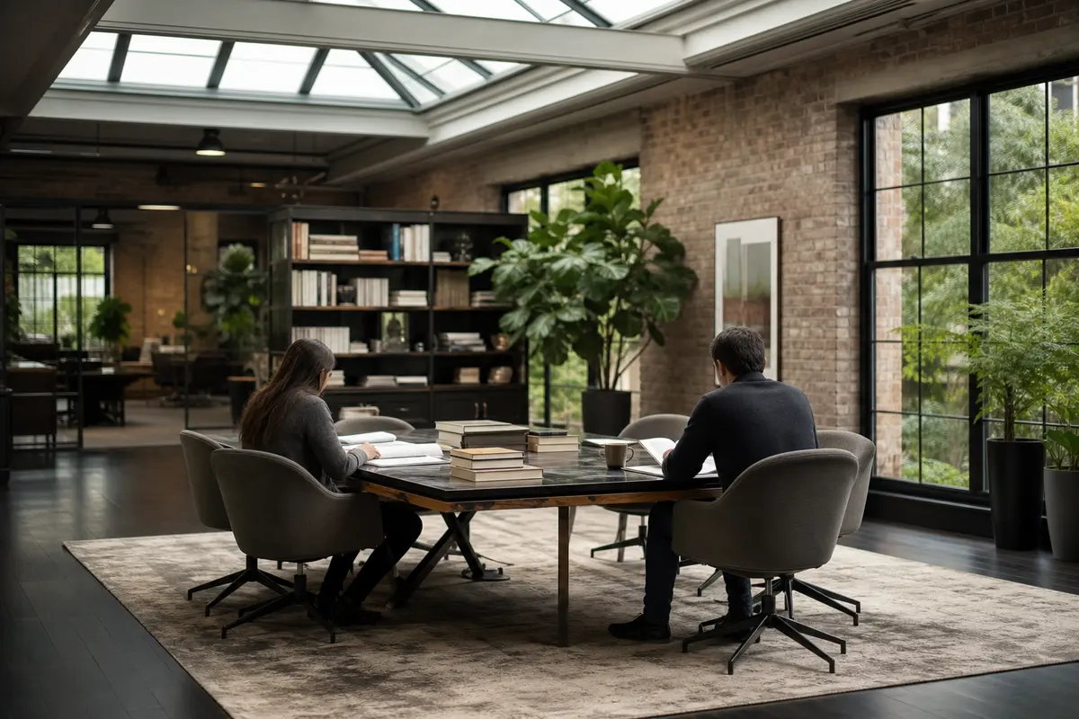 Editorial marketing planning scene for Orange, Massachusetts