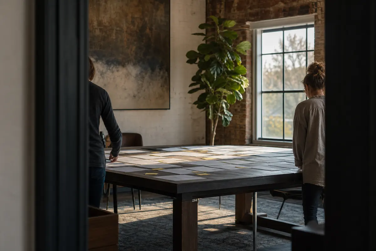 Editorial marketing planning scene for Legal News in Andover, Massachusetts