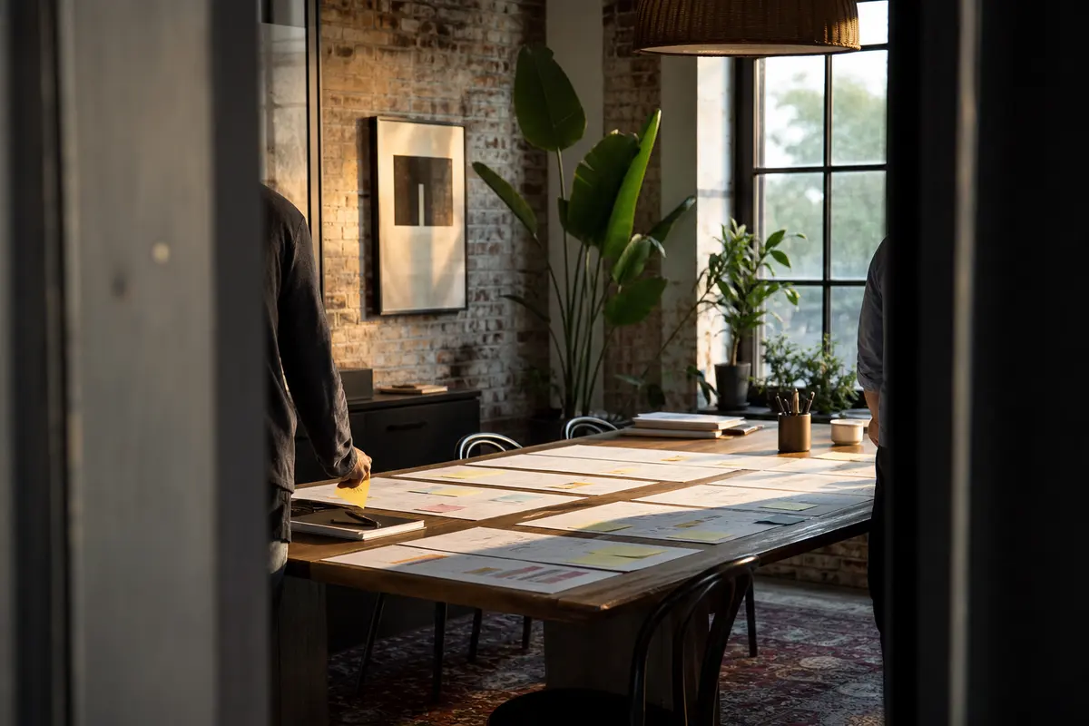 Editorial marketing planning scene for Hopkinton, Massachusetts