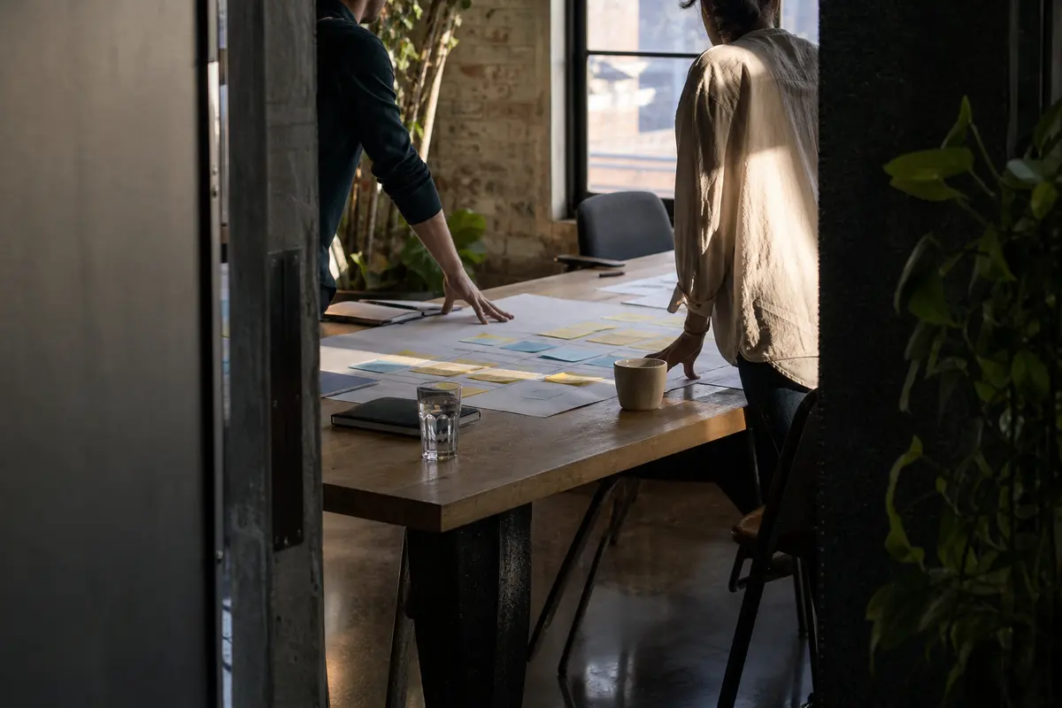 Editorial marketing planning scene for Programmatic SEO in Lincoln, Massachusetts