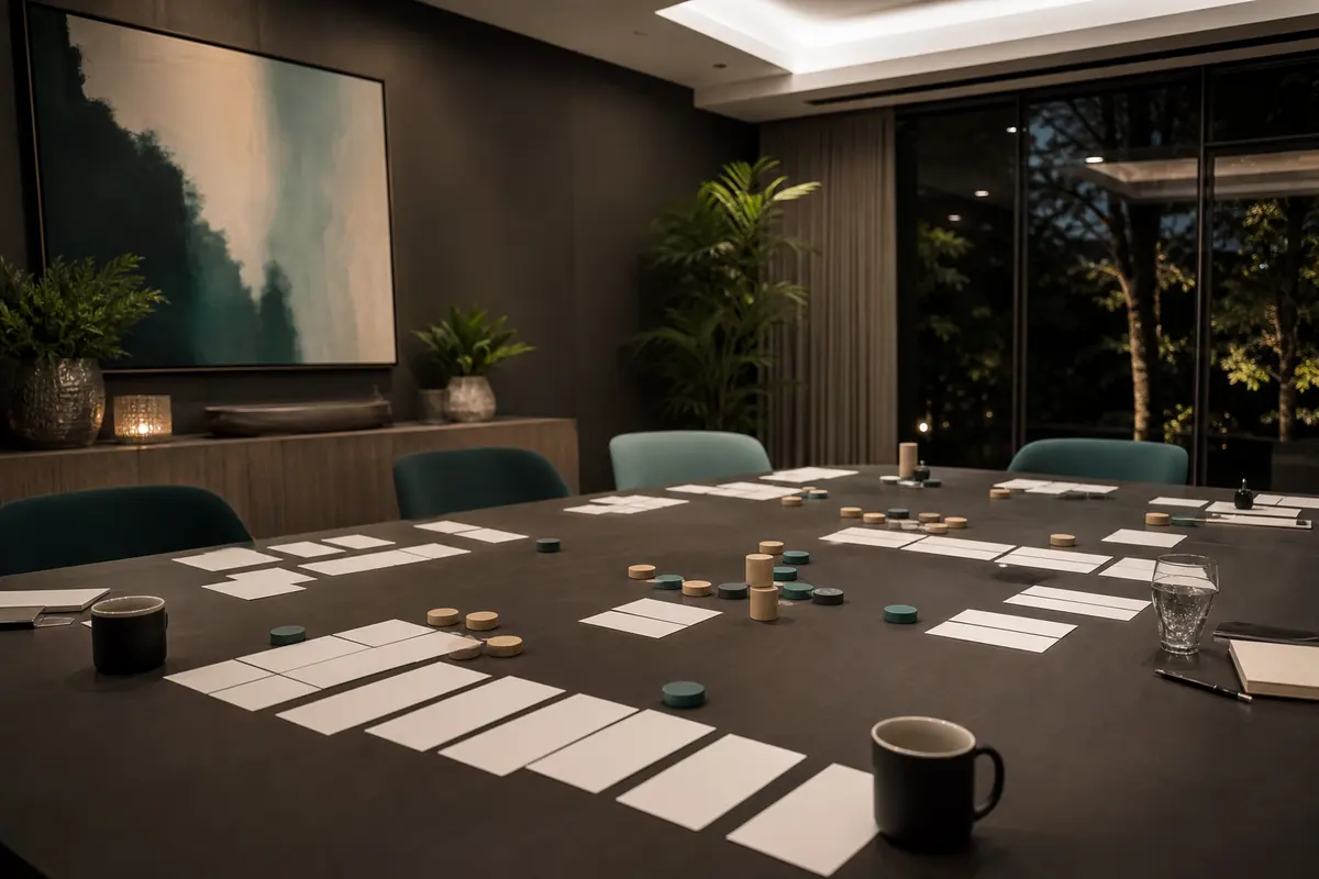 Editorial platform planning scene for ROI Dashboard in Weston, Massachusetts