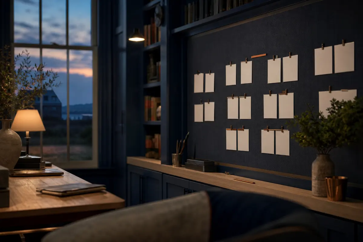 Editorial marketing planning scene for Nantucket, Massachusetts