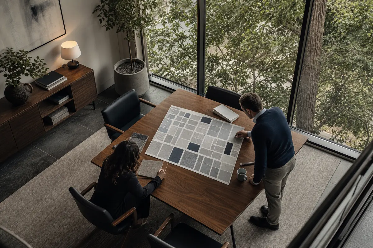 Editorial marketing planning scene for Plainville, Massachusetts
