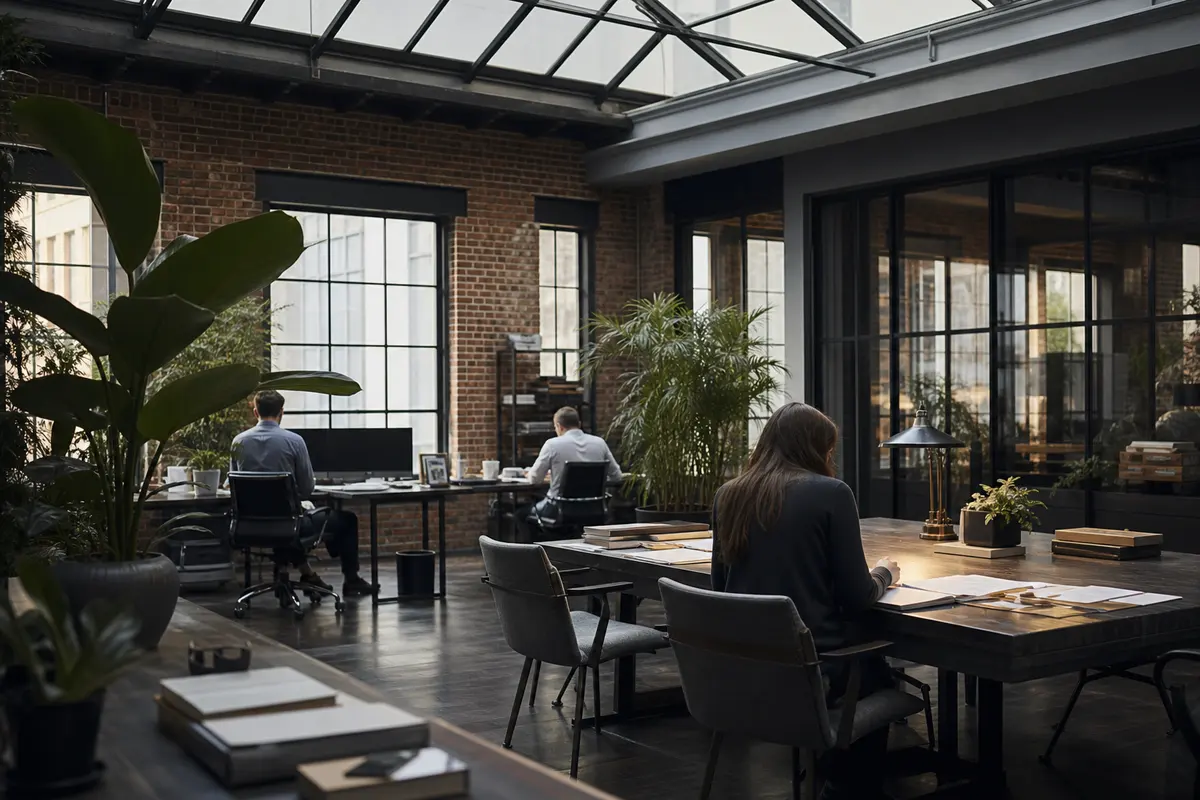 Editorial marketing planning scene for Westwood, Massachusetts