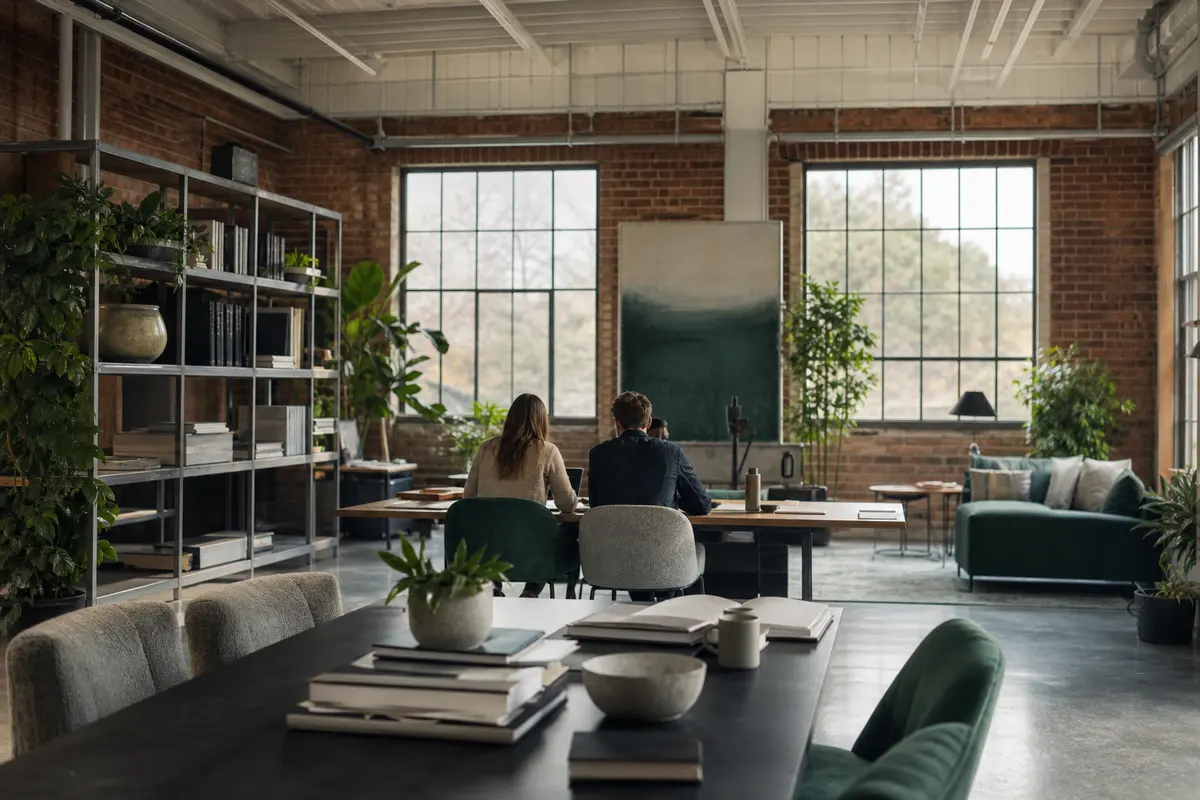 Editorial marketing planning scene for AI SEO in Charlton, Massachusetts