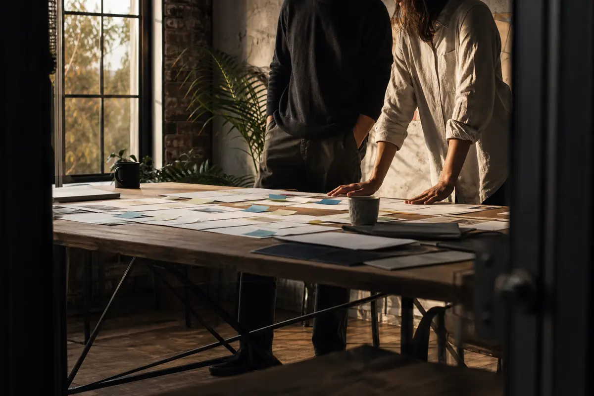 Editorial marketing planning scene for Mendon, Massachusetts