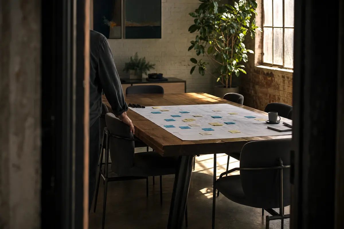 Editorial marketing planning scene for Westborough, Massachusetts