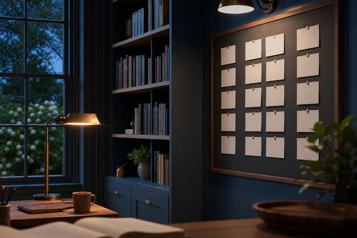 Editorial marketing planning scene for AI SEO in Bridgewater Town, Massachusetts