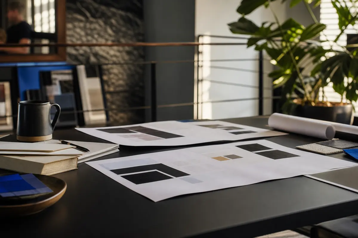Editorial marketing planning scene for AI SEO in Dedham, Massachusetts