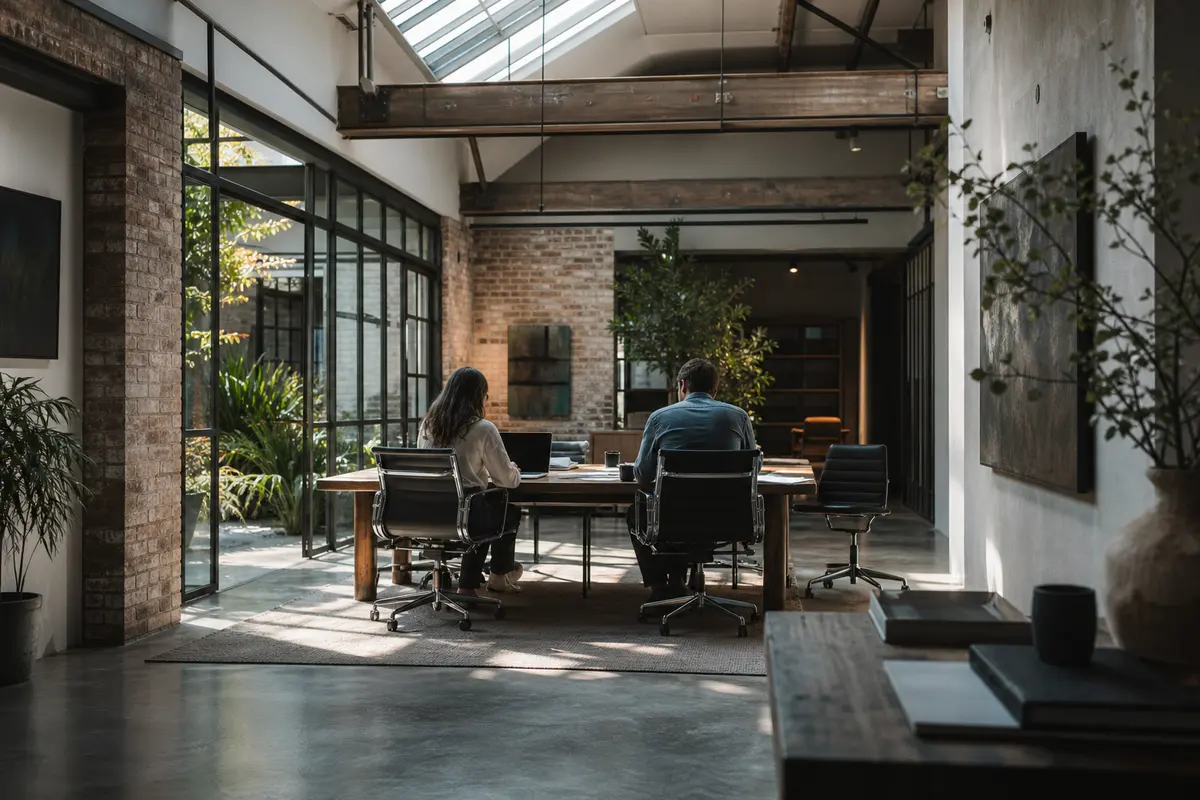 Editorial marketing planning scene for AI SEO in Kingston, Massachusetts