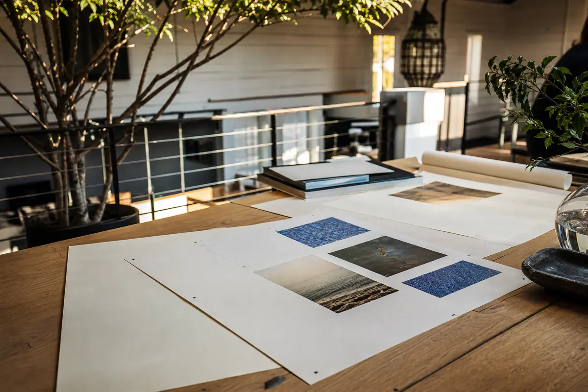 Editorial marketing planning scene for AI SEO in Nantucket, Massachusetts
