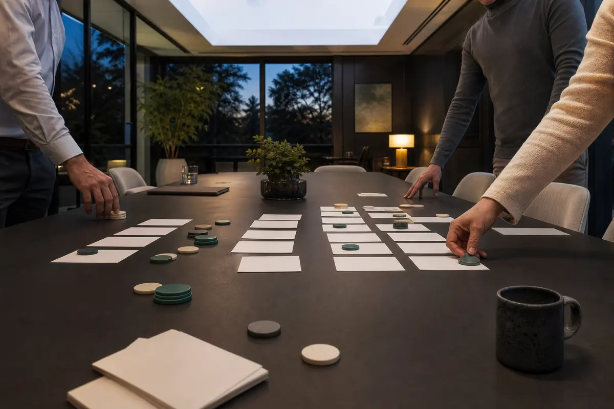 Editorial platform planning scene for ROI Dashboard in Walpole, Massachusetts