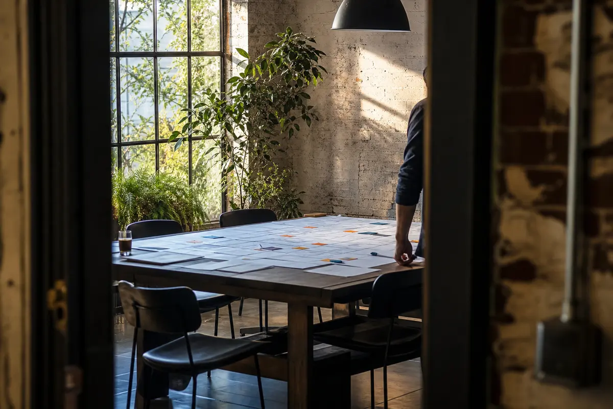 Editorial marketing planning scene for Winchester, Massachusetts