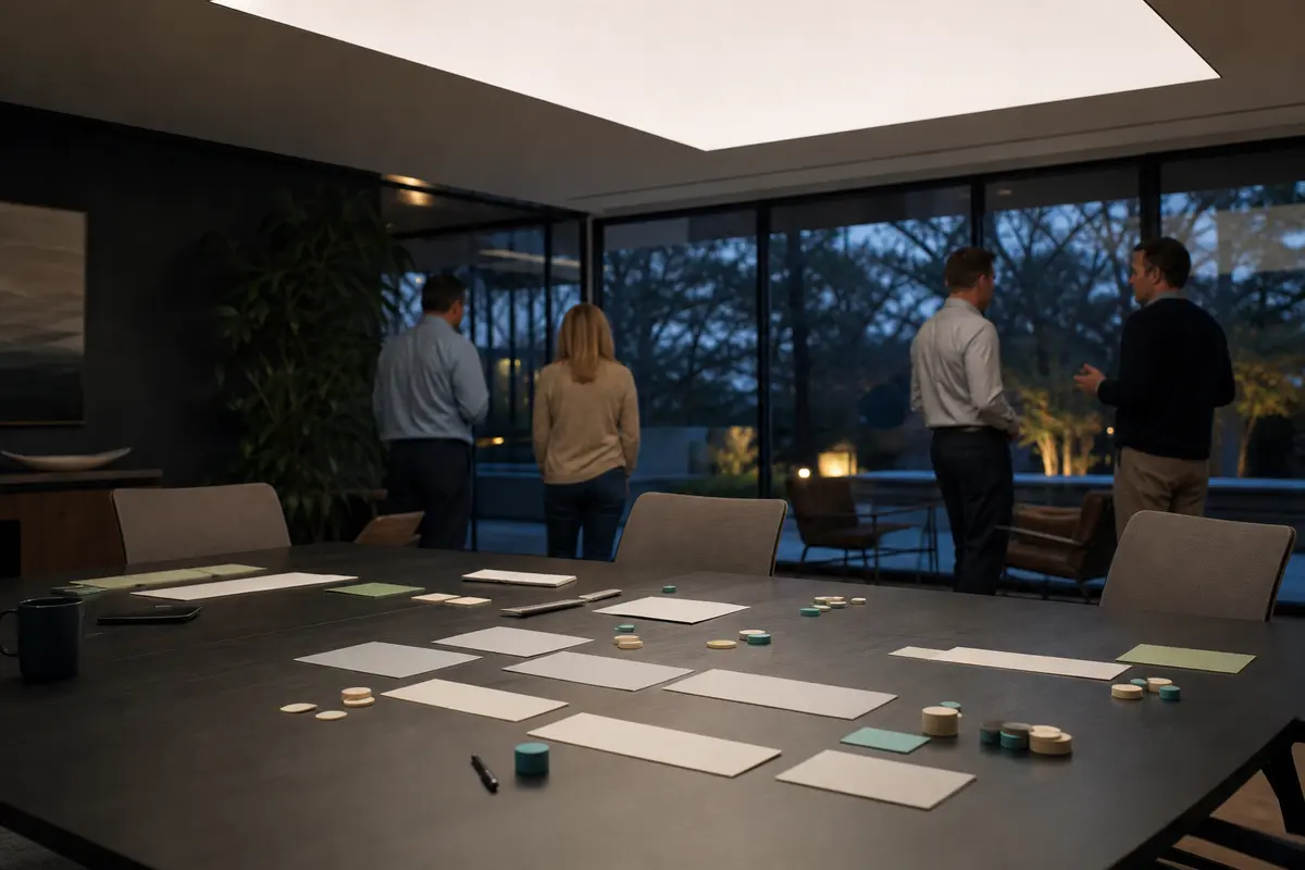 Editorial platform planning scene for Custom Software in Laketown, Michigan