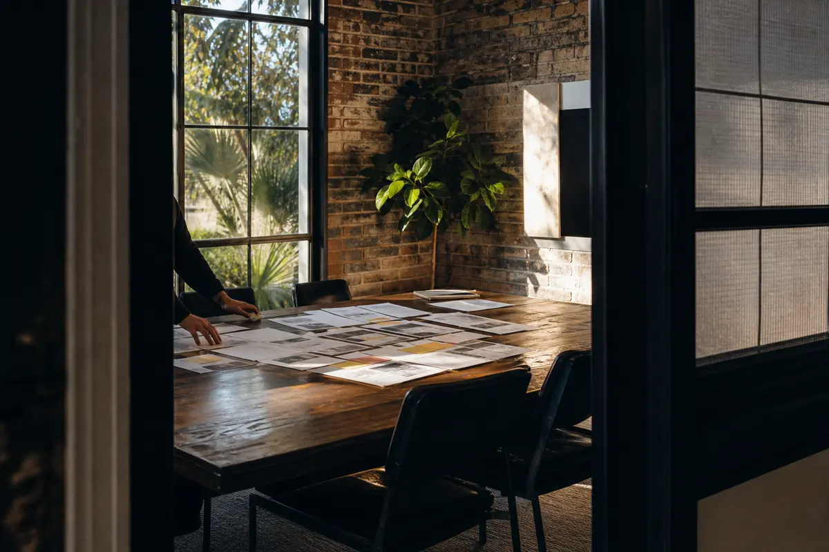 Editorial marketing planning scene for Benton, Michigan