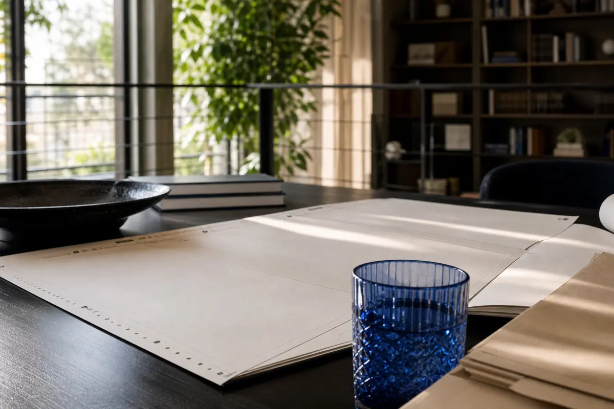 Editorial marketing planning scene for AI SEO in Oronoko, Michigan