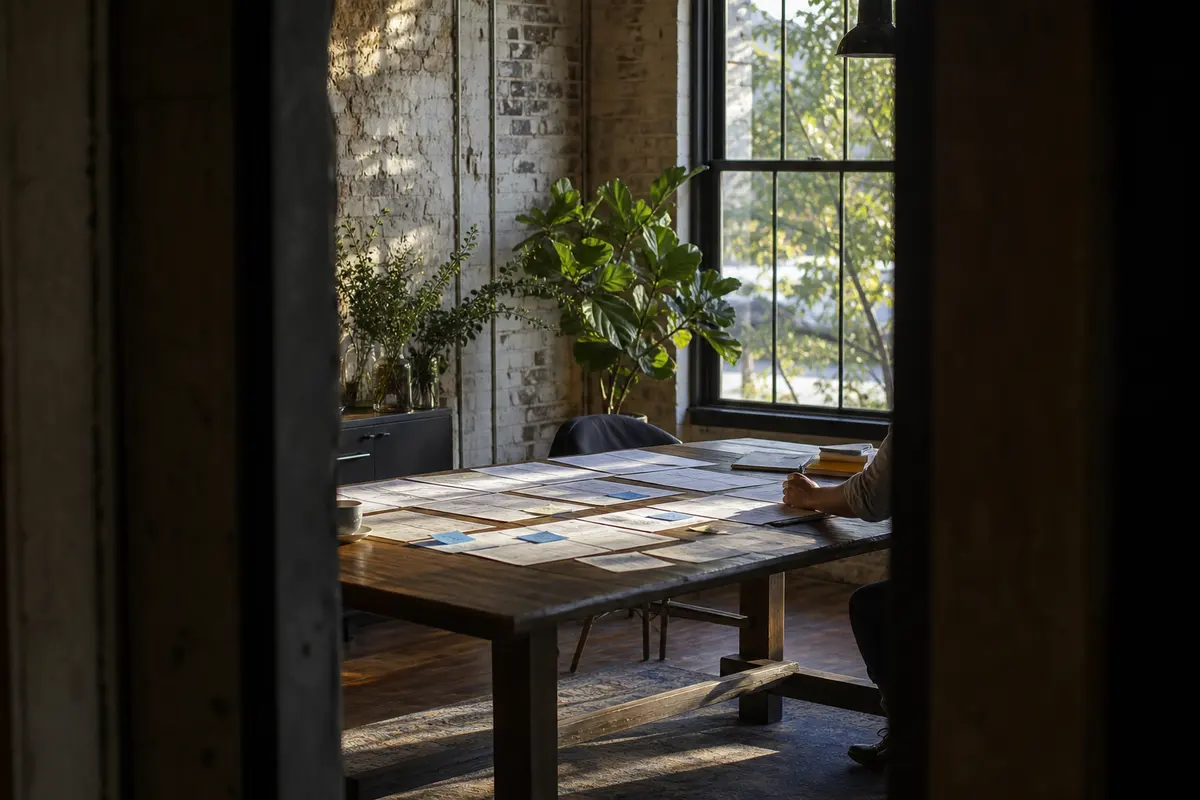 Editorial marketing planning scene for Pennfield, Michigan
