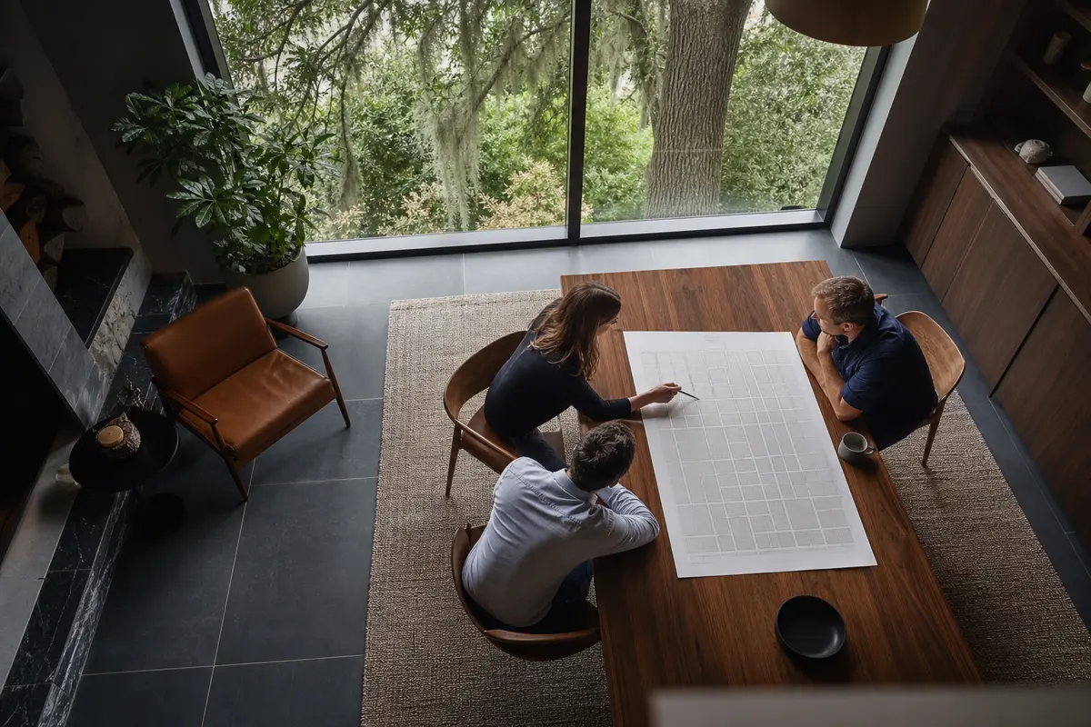 Editorial marketing planning scene for Vienna, Michigan
