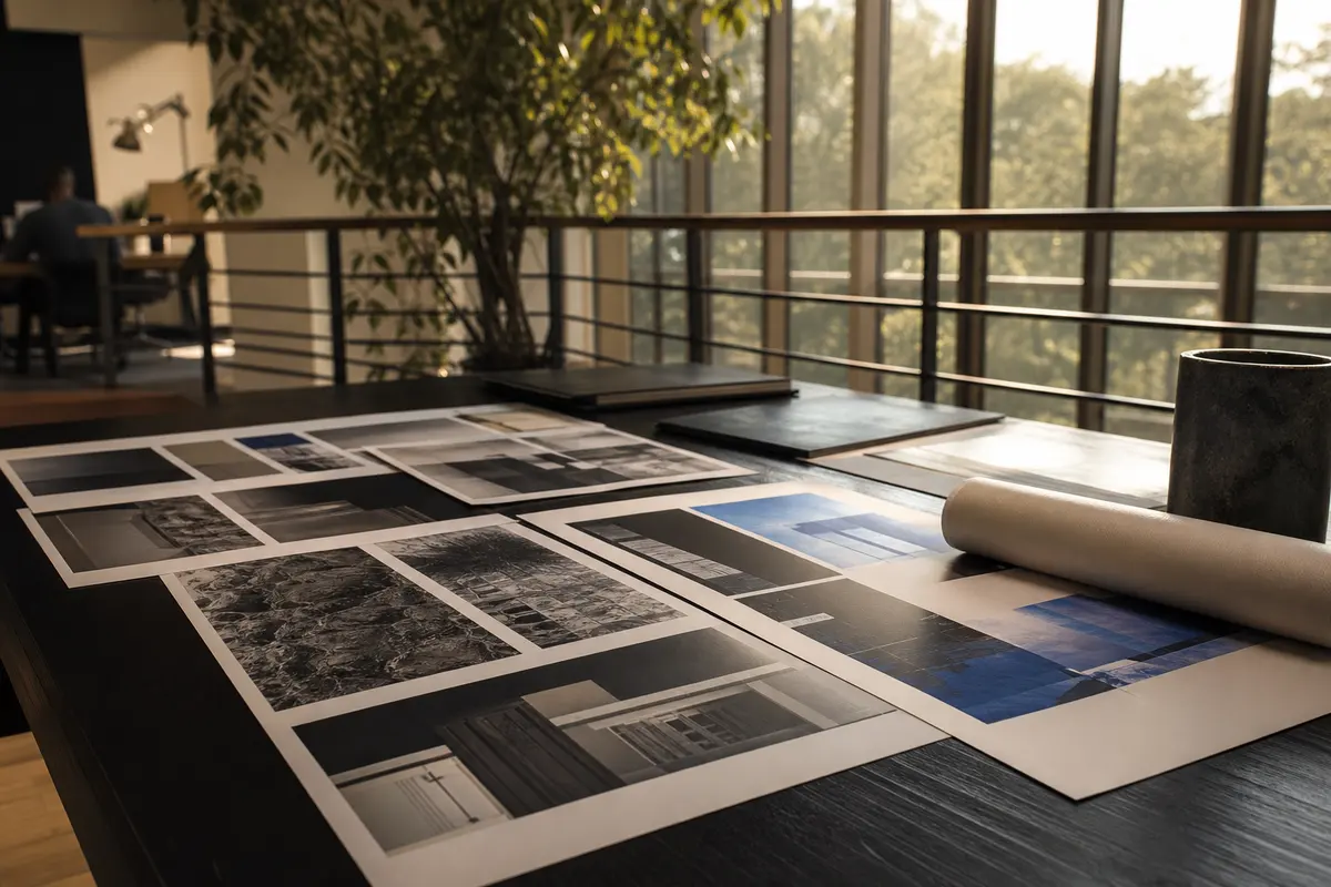 Editorial marketing planning scene for Peninsula, Michigan
