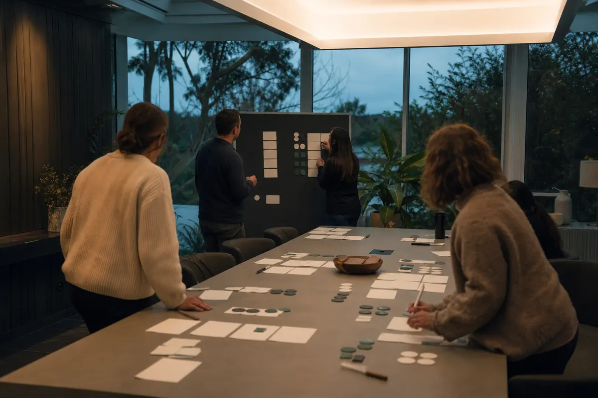 Editorial platform planning scene for ROI Dashboard in Peninsula, Michigan