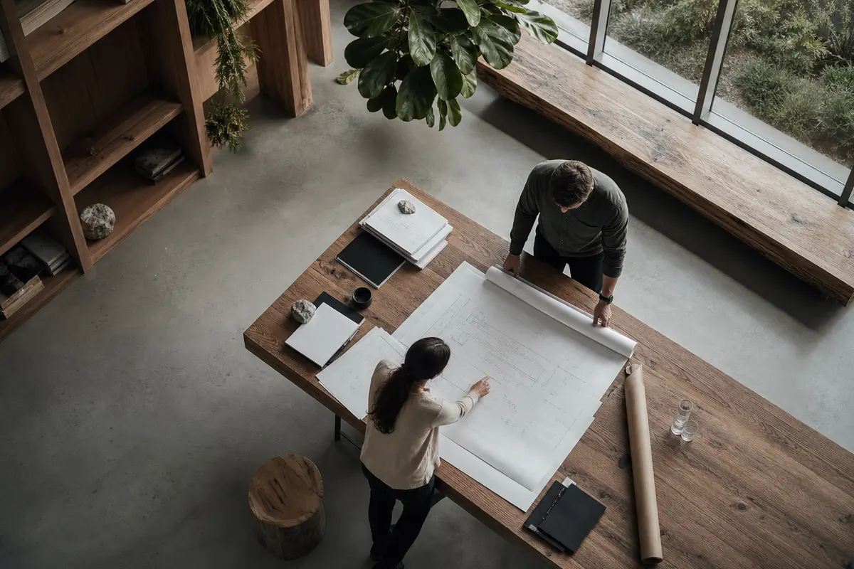 Editorial platform planning scene for Custom Software in Oscoda, Michigan