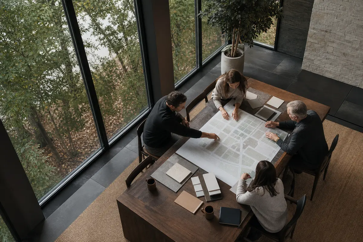 Editorial marketing planning scene for Legal News in Columbia, Michigan