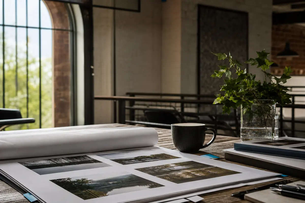 Editorial marketing planning scene for Comstock, Michigan
