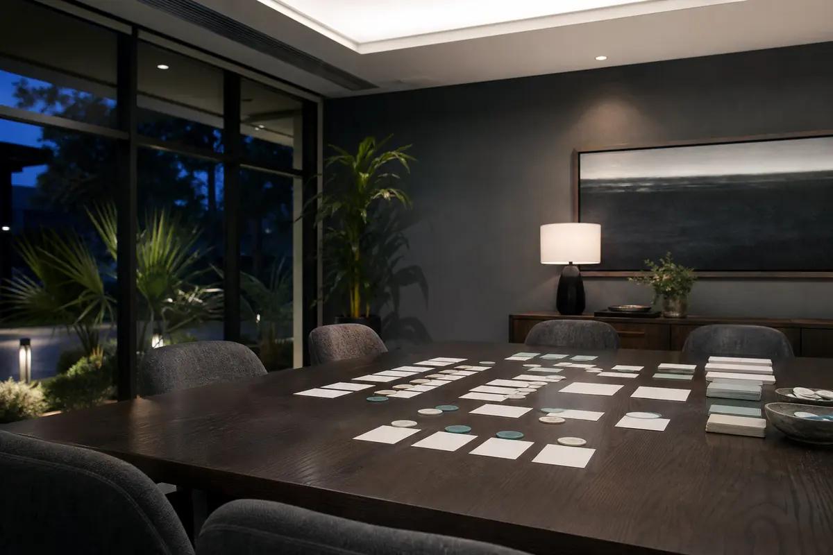 Editorial platform planning scene for Custom Software in Comstock, Michigan