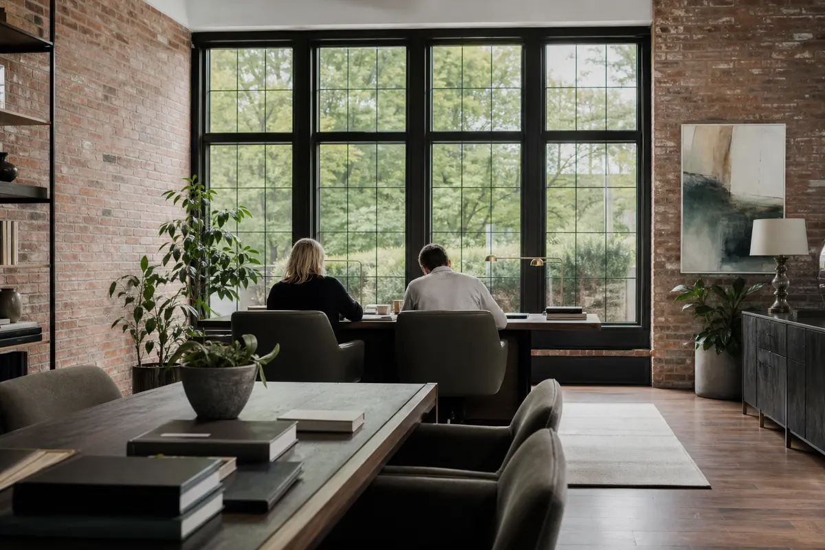 Editorial marketing planning scene for Green Oak, Michigan